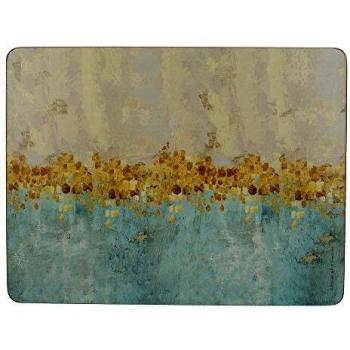 Golden Reflections Pack Of 6 Premium Placemats