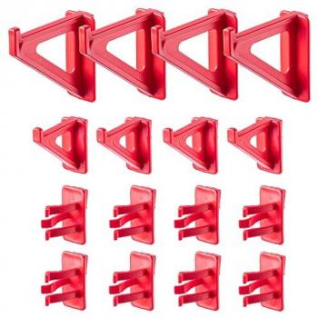 KADAX Porte-outils mural en plastique PP – Ensemble 16 crochets