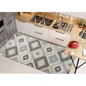 Tortora Retro: Passatoia Cucina Corsia Antiscivolo 55x115 by Suardi