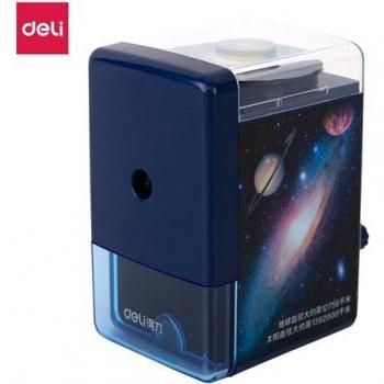Taille-crayon manivelle Deli 11158 couleurs bleu rose