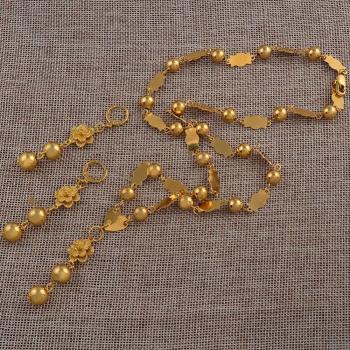 Joyería Anniyo 63cm Floral Oro
