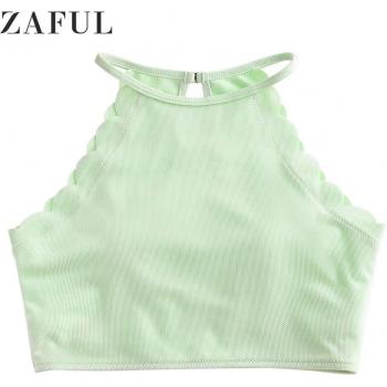 Bikini Zaful Corte Corto Festonado