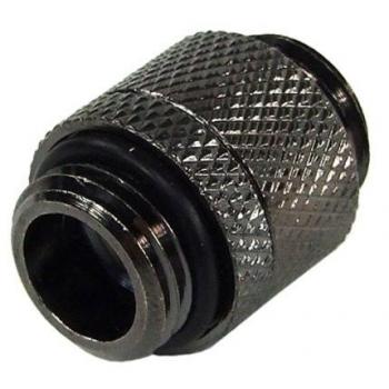 Phobya Dual‑G1/4 AG Nippelschläuche – Drehbar, Schwarz Nickel