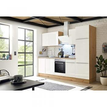 Cuisine Élégante Marleen 280 cm Blanc Chêne Artisan