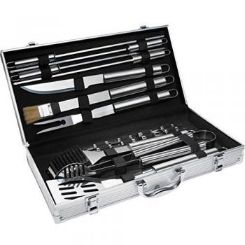 TecTake Set barbecue con valigetta
