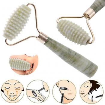 Masajeador Facial de Jade Terapéutico