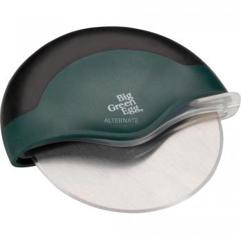 Big Green Egg Pizzaschneider in Silber und Grün