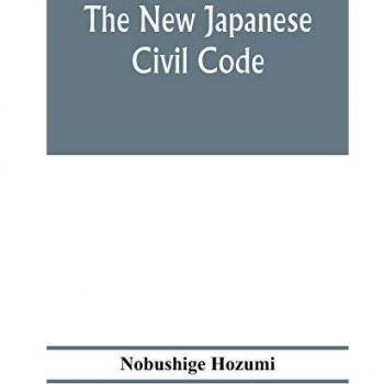 The new Japanese civil code