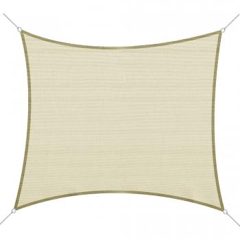 Outsunny Ombre Crème 3 m × 4 m HDPE