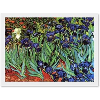 Artery8 A4 Framed Vincent Van Gogh Irises Artwork