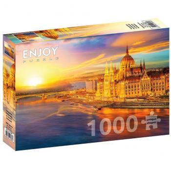 Puzzle 1000 pièces Coucher de soleil Budapest
