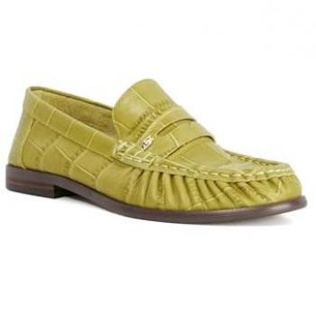 Dune Grisella Green Loafers – Women’s