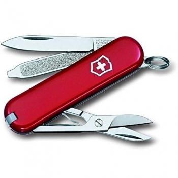 Classic SD Red Victorinox Tascabile – 58 mm, 7 Funzioni, Lama Piccola, Lima per Unghie