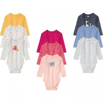 Trousse 3‑composants bodies bébé Lupilu® – blanc, marine, bleu