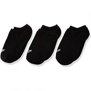 Trefoil Liner Socks by Adidas – Black Chrome Edition, 3-Pack