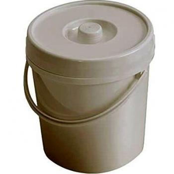 Windeleimer 12l weiß mit Deckel und Bügel