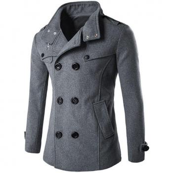 Peacoat Cortés para Hombre con Calidez