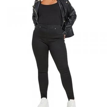 Ultra‑Soft Black Pull-On Jeggings for Women