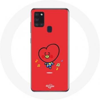 Coque Galaxy A21S BT21 TATA V Rouge Passion