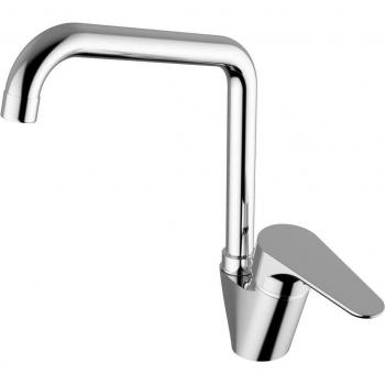 Miscelatore Lavello Cucina Timeless Cromato con Canna Alta e Cartuccia Ø 40 mm