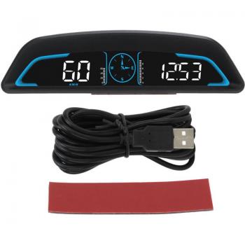 Jeffergarden GPS Tachimetro HUD per Auto con Allarme Velocità e Controllo Luminosità Integrato