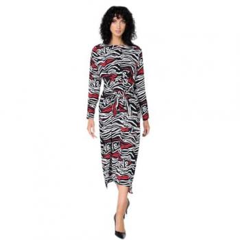 Robe Longue Manche Viscose V&L