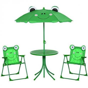 Ensemble de jardin pour enfants 4 pièces design grenouille