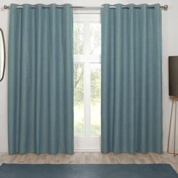 Sundour Blue Cosmos Eyelet Curtain – 229 cm x 229 cm