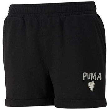 Shorts PUMA Alpha para Niñas, Color Negro, Talla 128