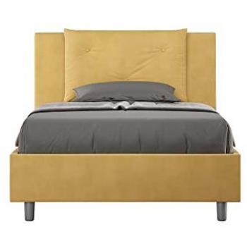 Cama microfibra ocre 120x210 sin somier Appia