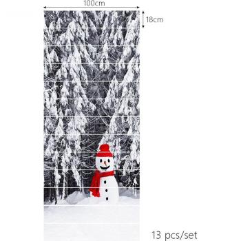 Schneemann-Wanddekoration für Treppen