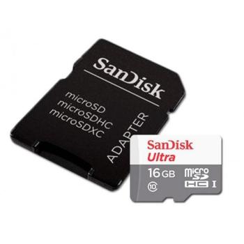 MicroSDHC 16GB SanDisk Ultra – 48MB/s, UHS-I Klasse 10