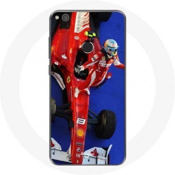 Case Huawei P8 Lite 2017 Pilota F1 Fernando Alonso Rosso