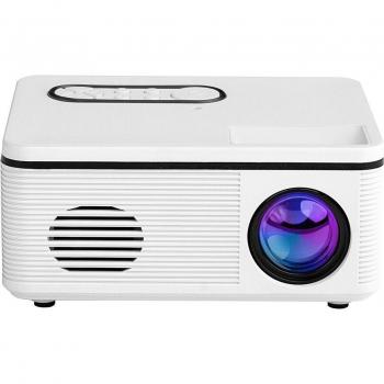 Projecteur Portable 1080P Mini avec Lumière LED et Ports USB AV pour Bureau et Cinéma en Plein Air