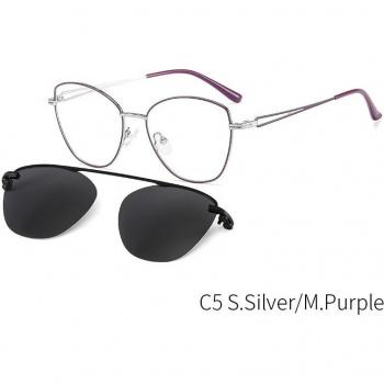 CEOFY Women's Cat Eye Polarized Clip-On Optical Glasses Frame