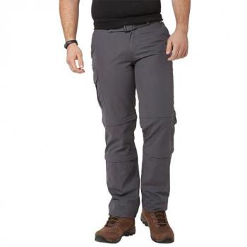 Brasher Men's Double Zip-Off Trousers, Grey, Size 30L