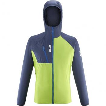 Giacca softshell Millet Intense Light uomo blu scuro giallo neon