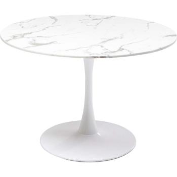 Marmor‑Esstisch KARE Veneto 110 cm Durchmesser – weiß