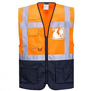 Warsaw Executive Hi-Vis Orange/Gray M Vest