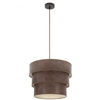 Colgante triple smile 1xe27 marron/oxido regx40x40 cm