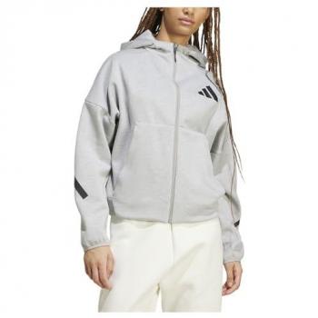 Adidas Z.N.E. Sudadera Mujer Gris Poly Mesh XL