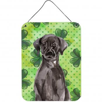 Caroline’s Treasures: 16x12 Multicolor Black Lab St. Patrick Metal Poster