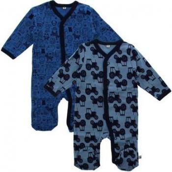 Pantalon de pyjama combinaison enfant bleu lot de 2