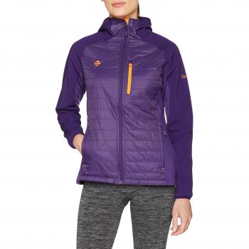 Izas Leichte Damenjacke in Dunkelpurpur/Orange XS