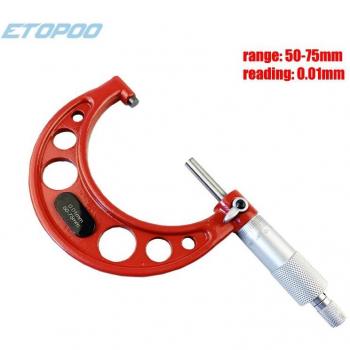 75-100 mm Outside Diameter Micrometer Caliper Tool with Mini Wrench