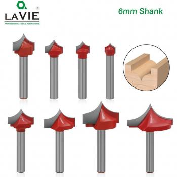 6mm Shank Solid Carbide Round Point Bit