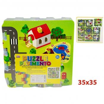 Tappeto Puzzle Stradale per Bambini 9 Fogli