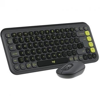 Logitech POP Icon Combo – Kit QWERTY Italien, couleur graphite/vert