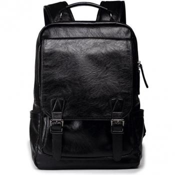 Large Capacity Solid Color Men's Backpack
