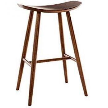 Sgabello bar design noce 72 cm